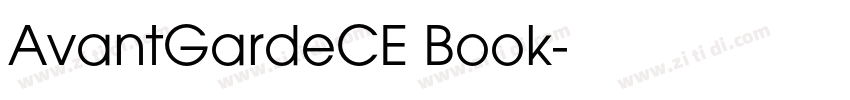 AvantGardeCE Book字体转换